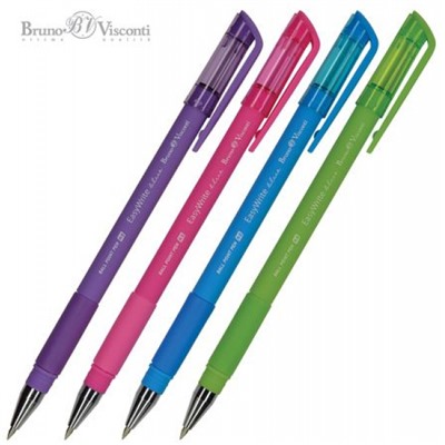 Ручка шариковая 0.5 мм "EasyWrite.SPECIAL" синяя (4 цвета корпуса) 20-0040 Bruno Visconti