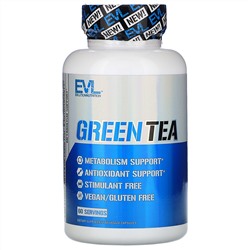 EVLution Nutrition, Зеленый чай, 60 растительных капсул