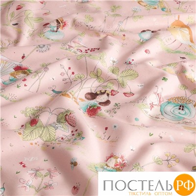 TOGAS КПБ СТРОББИ роз 145x200/180х220/50х70-2, 4пр, хл/сатин