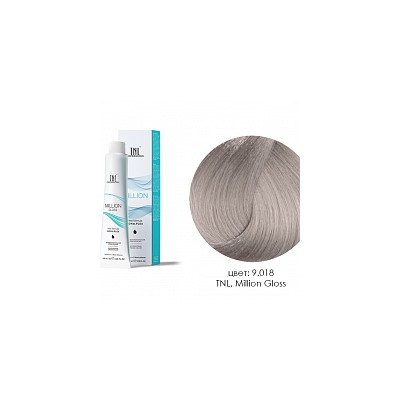 TNL, Million Gloss - крем-краска для волос (9.018 Очень светлый блонд прозрачный лакричный), 100 мл