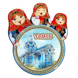Магнит с матрёшками «Томск»