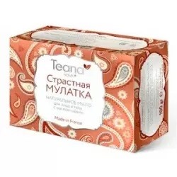 Страстная Мулатка Натуральное мыло для сухой кожи лица и тела с маслом карите 100 гр