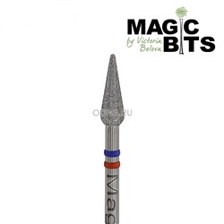 Magic Bits, алмазная фреза капля для педикюра (4.2 мм, средне-мягкая)