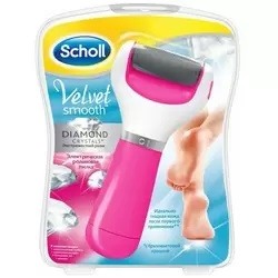 Scholl Velvet Smooth - Электрическая роликовая пилка для удаления огрубевшей кожи стоп, экстра жесткая, розовая(УЦЕНКА)
