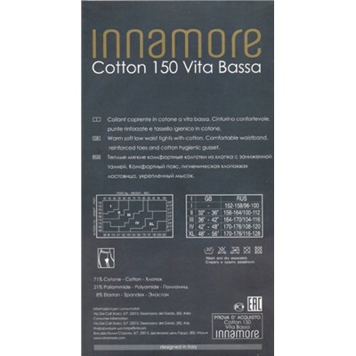 Колготки теплые, Innamore, Cotton150 VB оптом