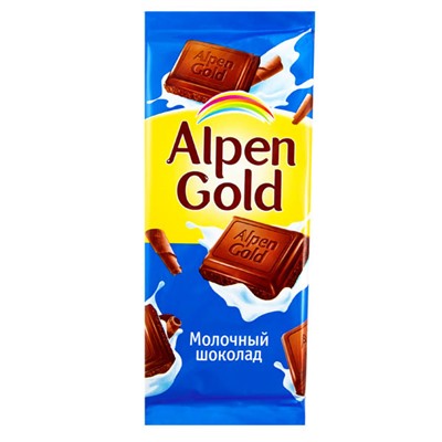 шоколад Альпен Голд молочный 85 г.