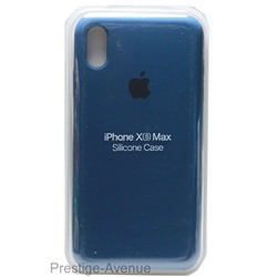 Силиконовый чехол для iPhone XS Max синий