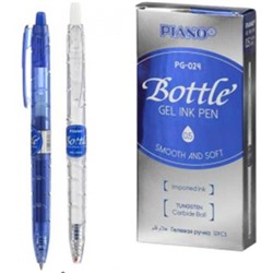 Ручка гелевая автоматическая "Piano BOTTLE" 0.5мм синяя, PG-024/син/