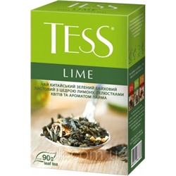 Чай Тесс  Lime (тесс лайм) зелёный с ароматом цитрусовых 100 гр.