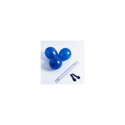 Шар латексный 5", стандарт, водные бомбочки, набор 100 шт., цвет синий 5106203