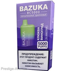 Эл. сиг.  Bazuka Strawberry Mango — Клюква и Виноград 2%, 5000 Тяг