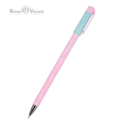 Ручка шариковая 0.5 мм "HappyWrite. Зефирные животные. Единорожки" синяя 20-0215/53 Bruno Visconti
