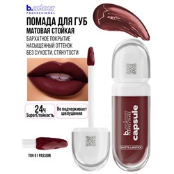 7DAYS B.COLOUR PRO CAPSULE Помада для губ жидкая матовая SuperStay / 01   Passion, 5,5 мл