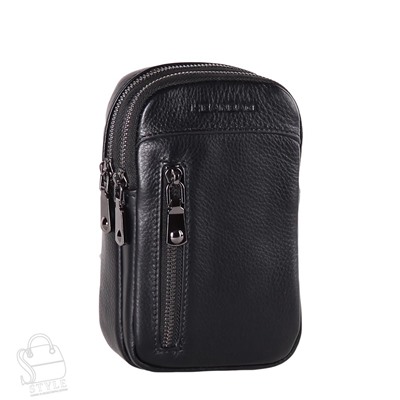 Рюкзак мужской кожаный 22-6158BH black Heanbag