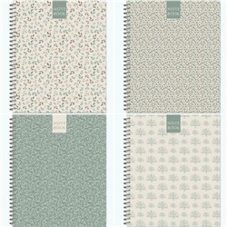 Тетрадь  96л клетка на спирали "Green Brown Pattern" 3102-96 Полином