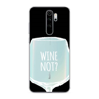 Силиконовый чехол Wine not black на Xiaomi Redmi Note 8 Pro