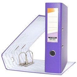 Папка-регистратор 75 мм VP9080V разборный, фиолетовый PVC с карманом inФОРМАТ