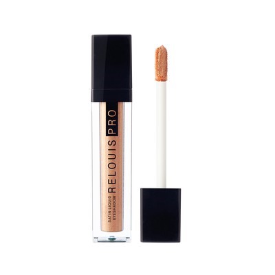 Relouis PRO  Тени для век жидкие сатиновые Satin Liquid Eyeshadow тон 27 Bridal Peach