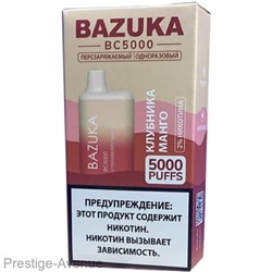 Эл. сиг.  Bazuka Strawberry Guava — Клубника и Манго 2%, 5000 Тяг