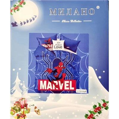 Постельное белье сатин для детей коллекция Милано HM2005 Человек-паук 1