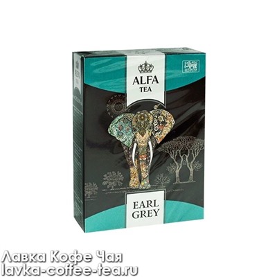 чай Alfa Earl Grey, чёрный BOP, Цейлон, картон 80 г.