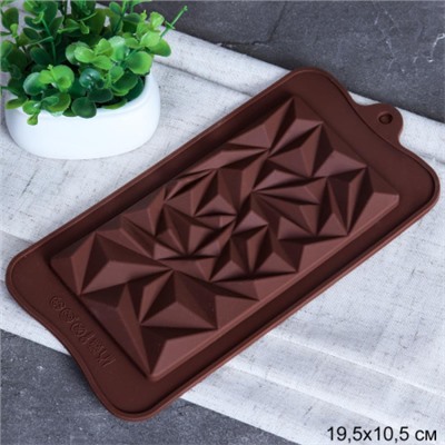 Форма силиконовая для шоколада / HL-245 / уп 300/ 21*10,3*1 см/ 0,04