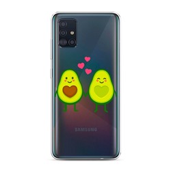 Силиконовый чехол Авокадная любовь на Samsung Galaxy A51