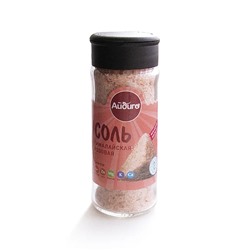 Соль гималайская розовая мелкая в солонке 130 г