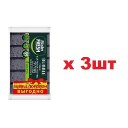 Master FRESH Губки для мытья посуды XL 5шт bubble-поролон Black 3шт