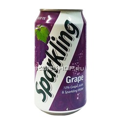 Корейский напиток Sparkling (виноград) Lotte 355 мл