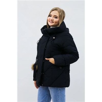 Куртка женская зимняя еврозима-зима 2876 черный