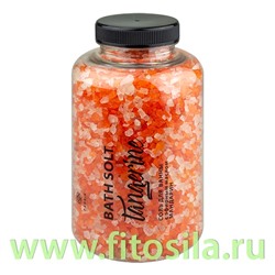 Соль для ванны в банке с эфирным маслом Мандарин 500гр ± 30г (Tangerine) Fabrik Cosmetology