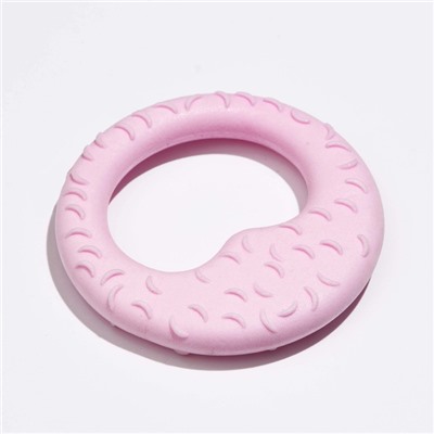 Игрушка плавающая для собак "Звено" Пижон Premium, вспененный TPR, 8 см, розовая