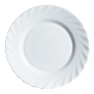 Тарелка десертная «Трианон» белая 19,5 см.