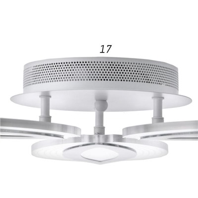 Люстра с ПДУ 1135/3 LED 72Вт 3000К-6000К диммер белый 54х54х8 см