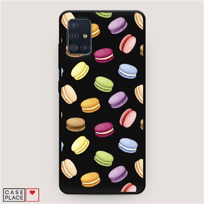 Матовый силиконовый чехол Macarons на Samsung Galaxy A51