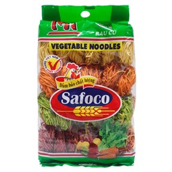 Тонкая цветная пшеничная лапша с овощами Safoco, Вьетнам, 500 г. Срок до 09.12.2022.Распродажа
