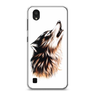 Силиконовый чехол Wolf tattoo на ZTE Blade A5 (2019)