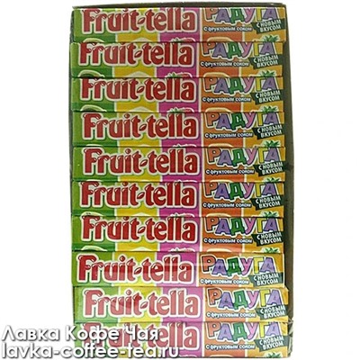 Fruittella жевательная конфета "Радуга" с новым вкусом 41 г.