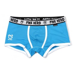 Мужские трусы Pink Hero голубые с белой окантовкой PH1201-4