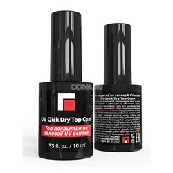 Milv, Quick dry top coat - топ покрытие на гелевой UV основе, 10 мл