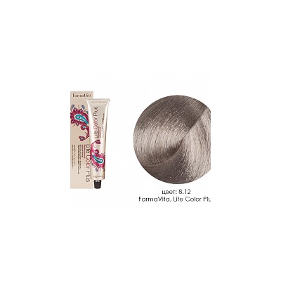 FarmaVita, Life Color Plus - крем-краска для волос (8.12 светлый блондин пепельно-перламутровый)