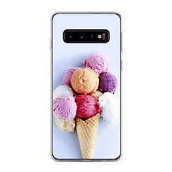 Силиконовый чехол Мороженое 1 на Samsung Galaxy S10