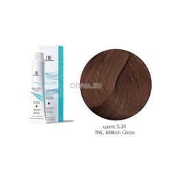 TNL, Million Gloss - крем-краска для волос (5.31 Светлый коричневый золотистый бежевый), 100 мл
