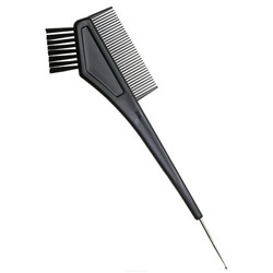 Dewal Кисть для окрашивания волос с расческой и крючком T-1156, черный, 30 мм
