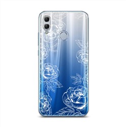 Силиконовый чехол Розы графика на Honor 10 Lite