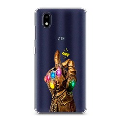 Силиконовый чехол Перчатка Таноса на ZTE Blade A3 (2020)