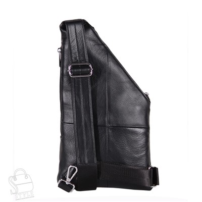 Рюкзак мужской кожаный 2096BSH black Heanbag в Новосибирске