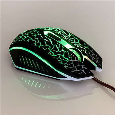 Мышь оптическая Nakatomi Gaming mouse MOG-15U игровая (повр. уп.) (black)