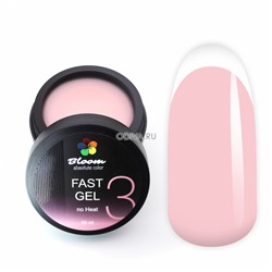 Bloom, Fast gel no heat - гель низкотемпературный №03 (светлый розовый), 50 мл